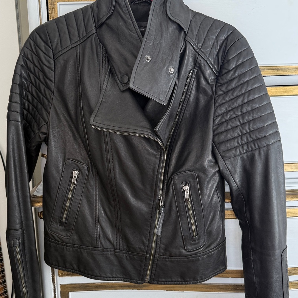 Mackage Black Leather Jacket